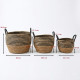 Straw Basket Set 3 Pcs